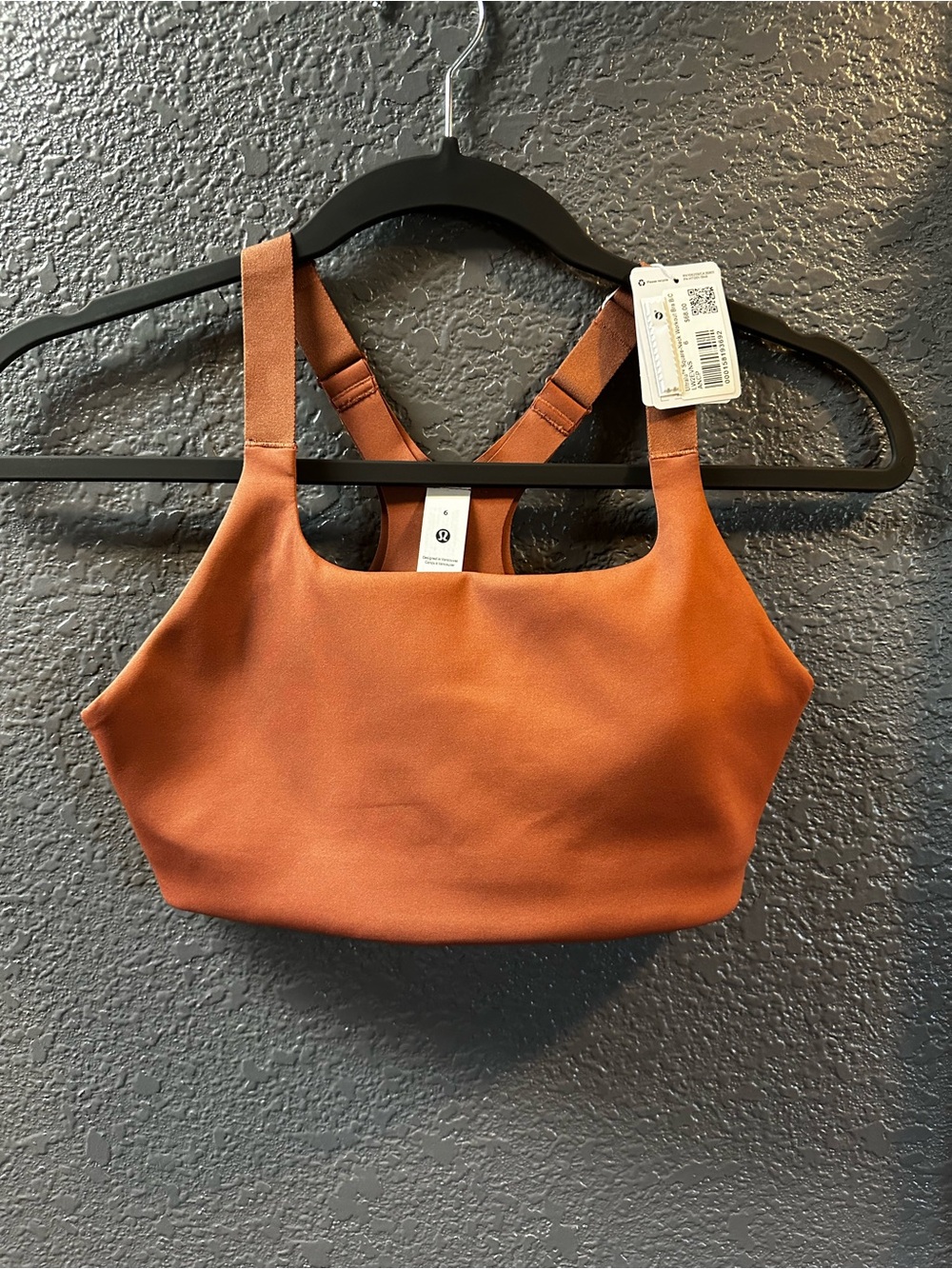 Lululemon Ultralu Square-Neck Workout Bra B/C size 6 - Ancient Copper - NWT